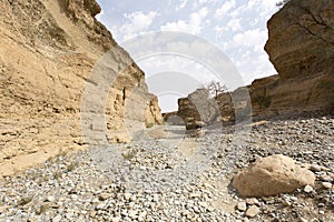 A view inside Sesriem canyon