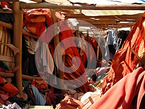 A view inside a squalid room devoid of furniture and basic amenities.. AI generation