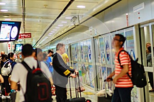 View of inside the Suvarnabhumi International Airport Rail Link