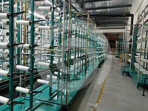 A view inside a textile factory