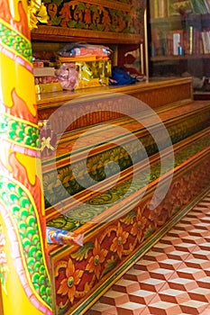 View inside of Wat Chantaransay or Candaransi Pagoda - Khmer pagoda