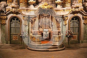View inside the woman church in the city dresden sachsen germany