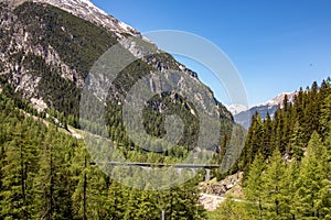 View of interesting streets and railway bridges