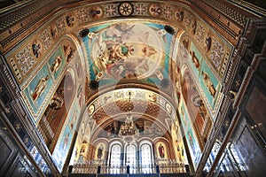View of the interior of the Cathedral of Christ the Savior.
