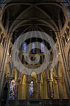 Interior of the Cathedral Notre-Dame, Lausanne, Switzerland