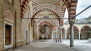 View of the interior walls of Selimiye Mosque, Edirne