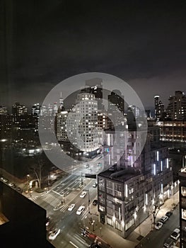 View of the intersection of Tillary Street and Flatbush Avenue in Downtown Brooklyn photo