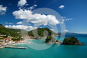 View of the Ionian sea and Parga