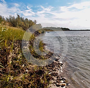 View of the Irtysh River in the Omsk Region