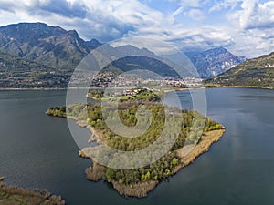 View of Isella peninsula on Lake Annone photo