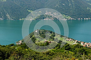 View on Iseo lake from Montisola photo