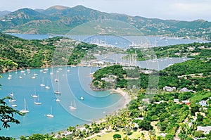 View of the island Antigua photo