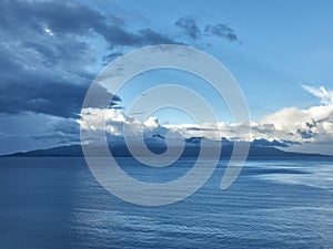 View of the island of Corfu from Saranda.