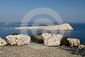 View at the island Goli otok