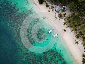 View of an island hopping tour, Port Barton, Palawan, Philippines