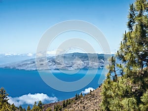 View of the island of La Gomera from Tenerife