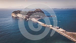 View of the island of Nisida in Campania