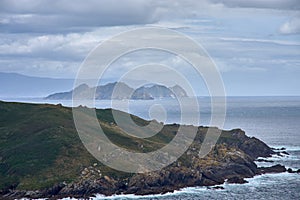 View of the island of Onza or Onceta in the Ons archipelago, Pontevedra, Atlantic Islands national park photo