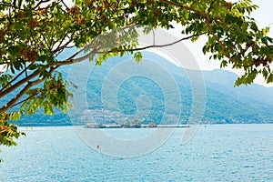View of the Island Gospa od Skrpjela, Montenegro photo