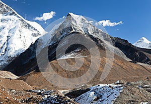 View of Island peak or Imja Tse photo