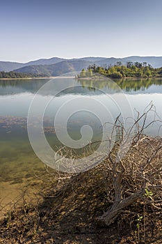 View of an island in Ticha Dam