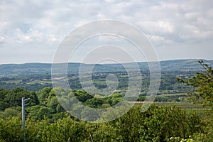 A view of the Isle of Wight from Brading Down