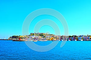 View at Isola di Procida on the Tyrrhenian Sea