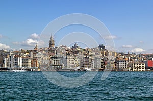 View of Istanbul Beyoglu area photo