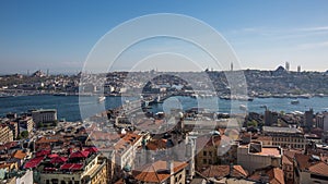 A view of istanbul from galata tower