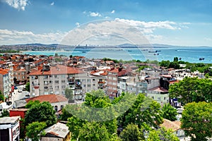 View of Istanbul and Sea of Marmara from Yedikule Fortress