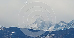 View of Italian Alps in Aosta Valley, Italy