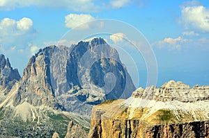 View of the Italian Dolomites protected by UNESCO