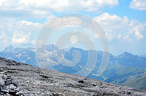 View of the Italian Dolomites Unesco