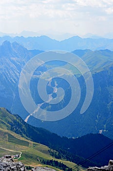 View of the Italian Dolomites Unesco