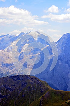 View of the Italian Dolomites Unesco