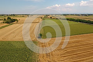 View of an Italian rural landscape.