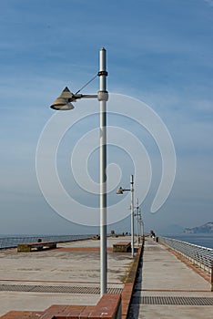 View of Italsider di Bagnoli, a steel factory abandoned in 1992