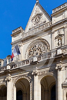 View of the Ð¡ity hall building of the 1st arrondissement of Paris, France