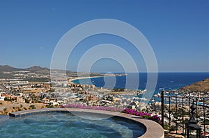 View from jacuzzi of Cabo San Lucas marina