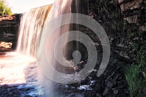 View of Jagala watrefall. Estonia