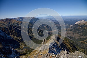 Pohľad z Jahňacieho štítu, Národný park Vysoké Tatry, Slovensko