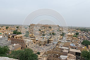 View of Jaisalmer fort and the city, Rajasthan, India