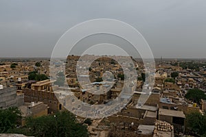 View of Jaisalmer fort and the city, Rajasthan, India