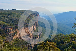 A view into the Jamison Valley in the Blue Mountains of Australia.