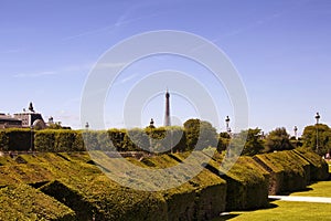 View of Jardin Des Tuileries and Eiffel tower photo