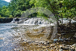 View of Jennings Creek Waterfalls