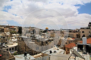 A view of Jerusalem on a sunny day