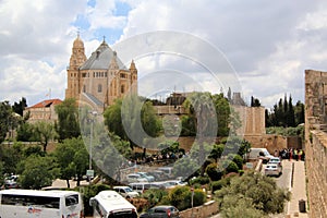 A view of Jerusalem on a sunny day