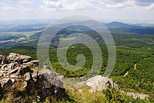 View from the Jested tower, the Czech Republic