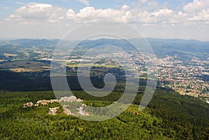 View from the Jested tower, the Czech Republic